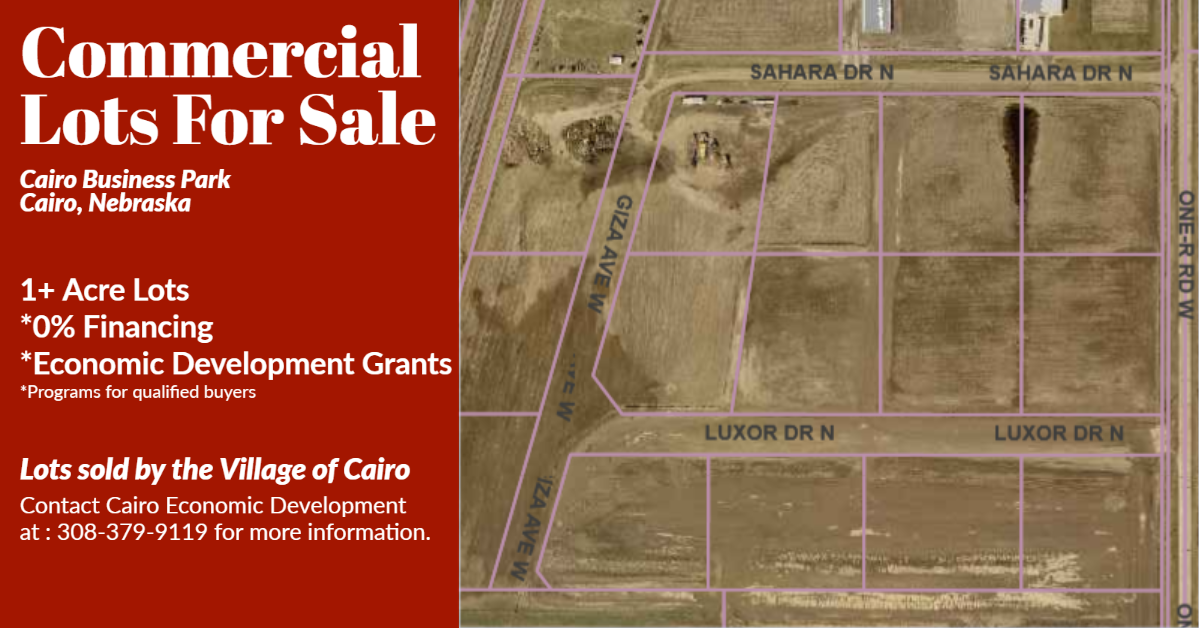 1+ Acre Commerical Lots For Sale Cairo